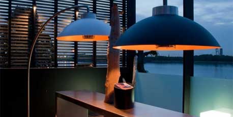 Lampe chauffante pour pergola